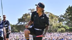 Anthony Kim celebrates winning LIV Golf Adelaide