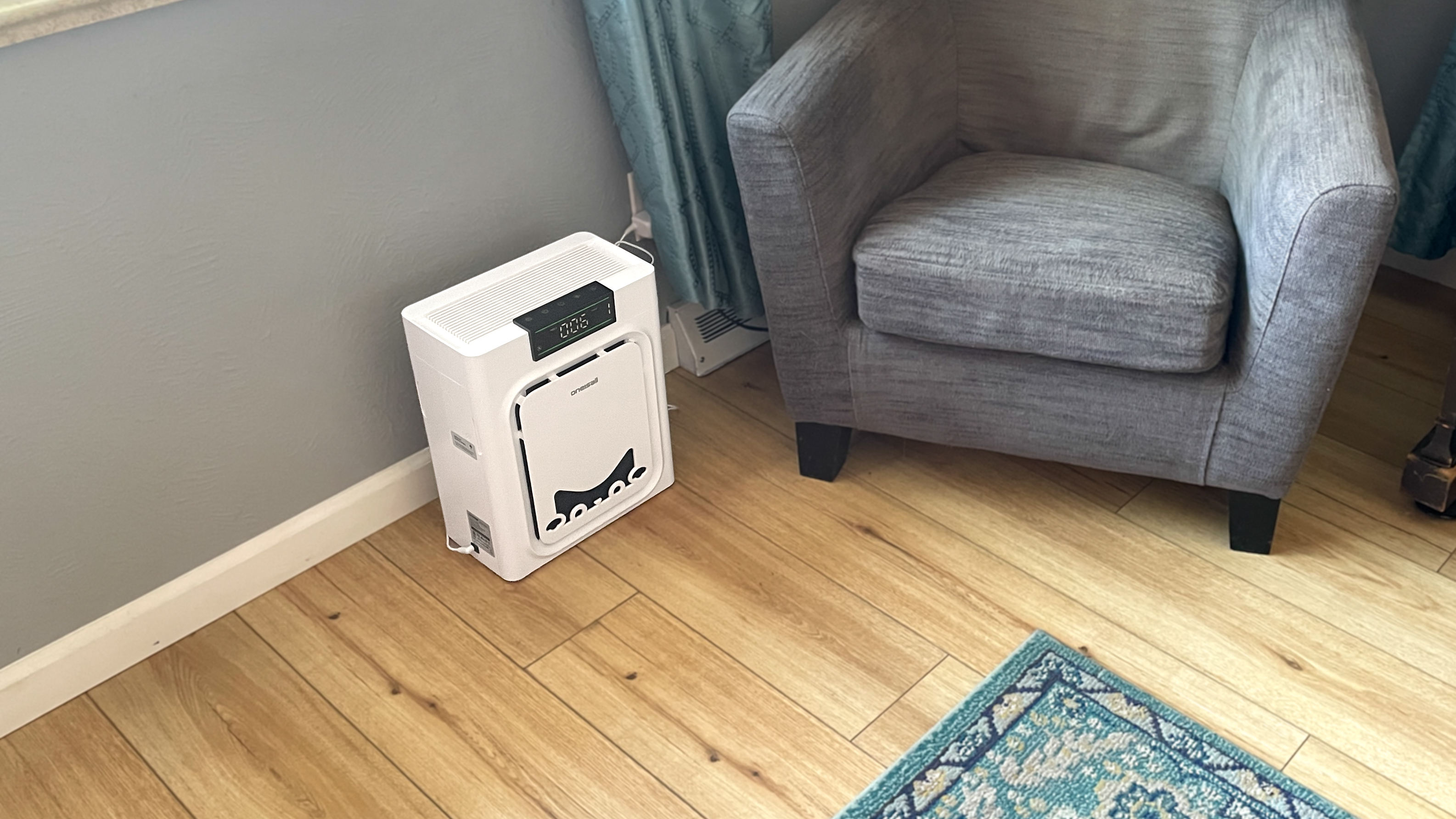Oneisall air purifier in living room