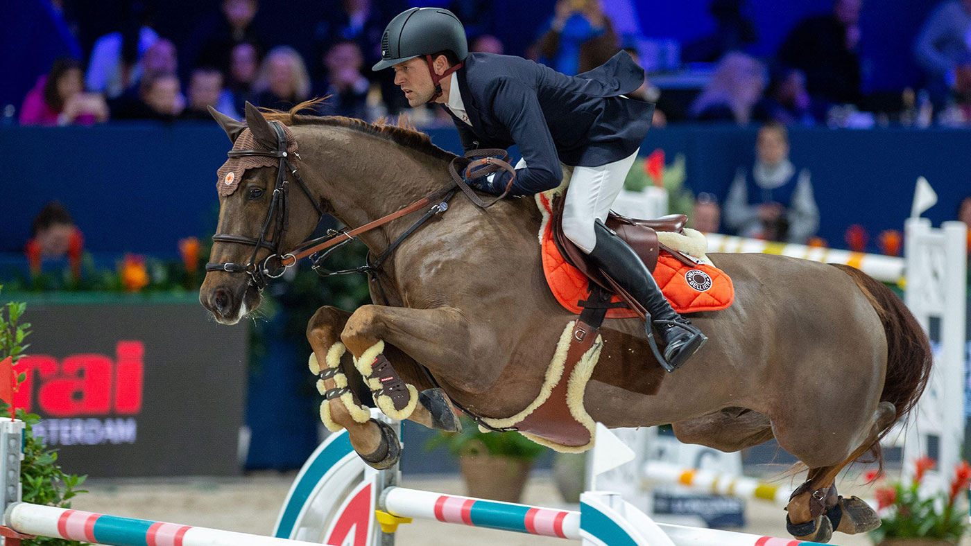 Simon Delestre&rsquo;s 17-year-old gelding Hermes Ryan, pictured, has retired from competition aged 17