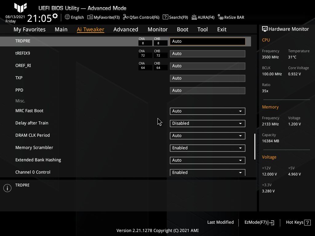 Asus TUF Gaming Z590-Plus WIFI