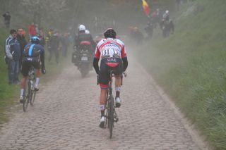 Alexander Kristoff had a tough day, suffering multiple punctures