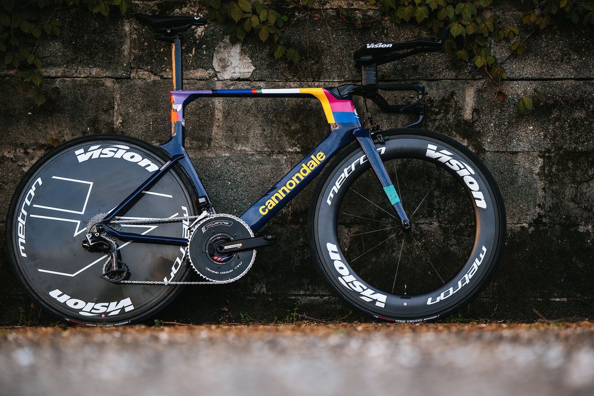 Hugh Carthy's Cannondale SuperSlice TT bike from the Giro d'Italia