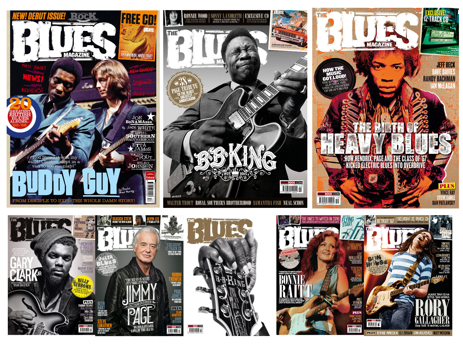 Blues magazine covers