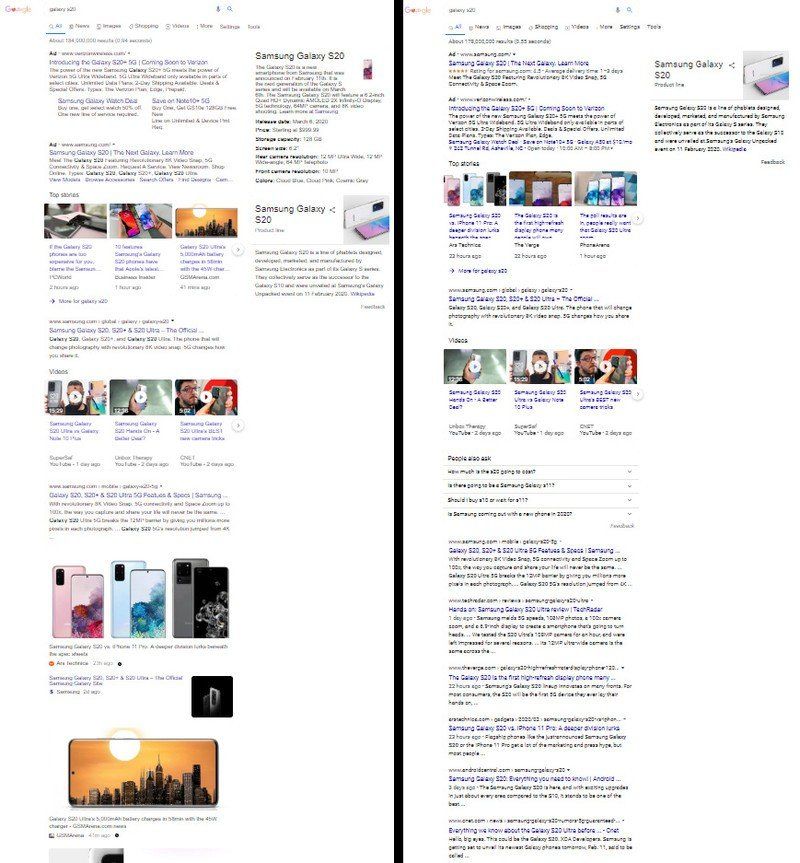 Google Search Results Test Full