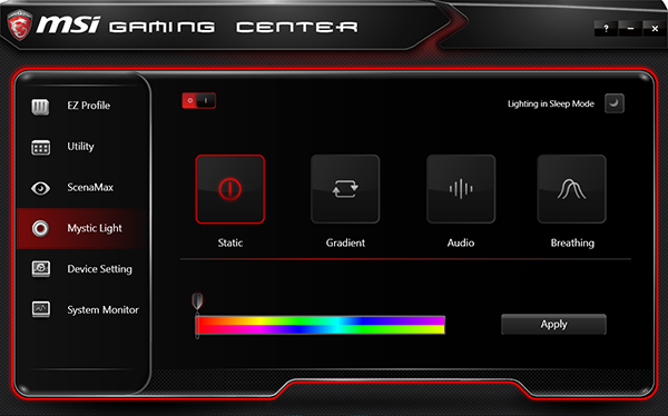 msi center software control mode msi center software control mode
