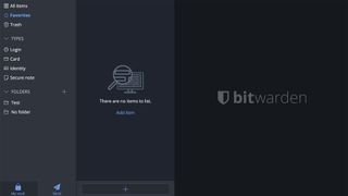 Bitwarden software screen grab