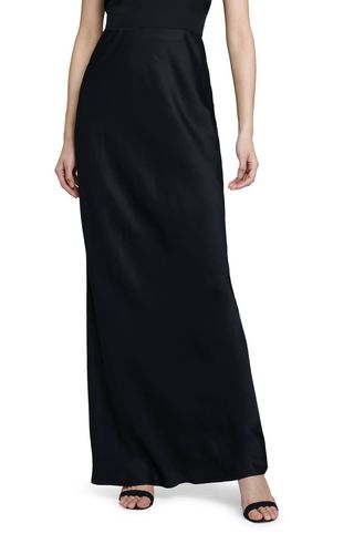 L'agence Zeta Satin Maxi Skirt