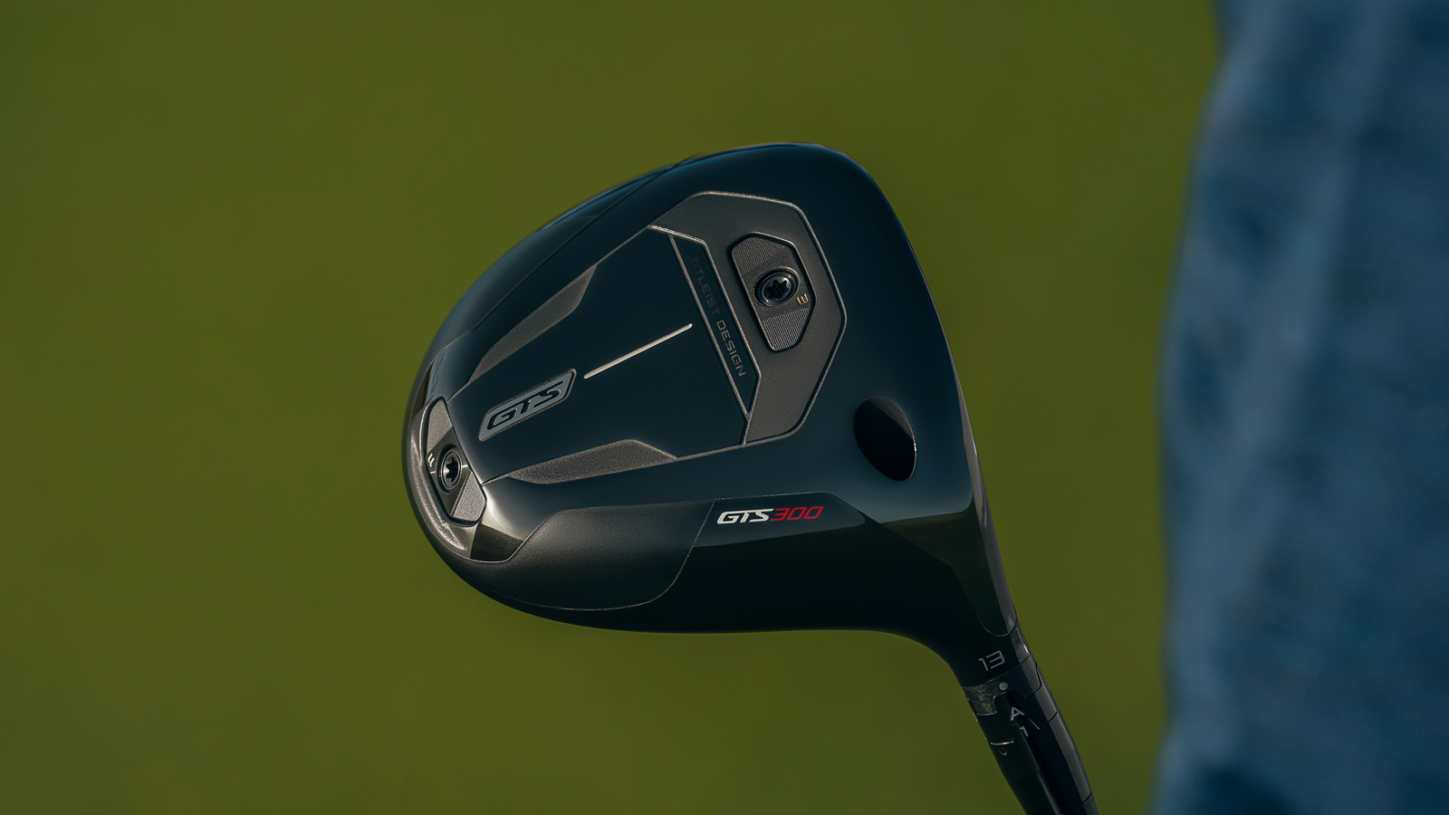 A close up of the sole of the Titleist GTS300 Mini Driver