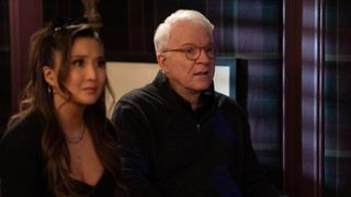 Ashley Park and Steve Martin in Only Murders in the Building
