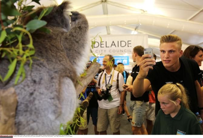 Koala bear snap chat with Marcel Kittel