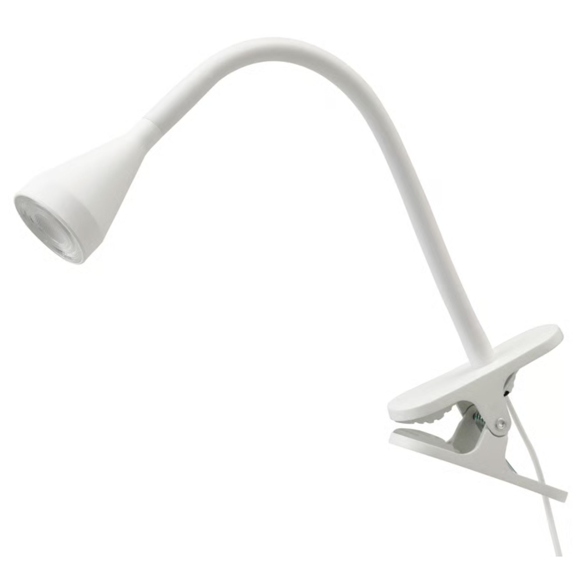 White IKEA N&amp;Auml;VLINGE LED clamp spotlight