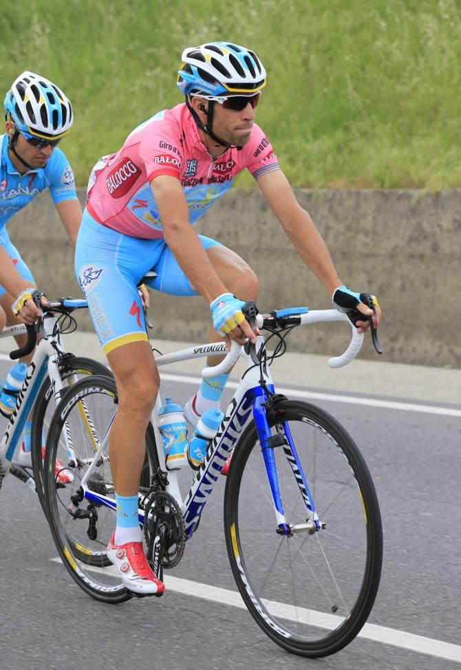 Vincenzo Nibali (Astana) rides through stage 9 of the Giro d'Italia