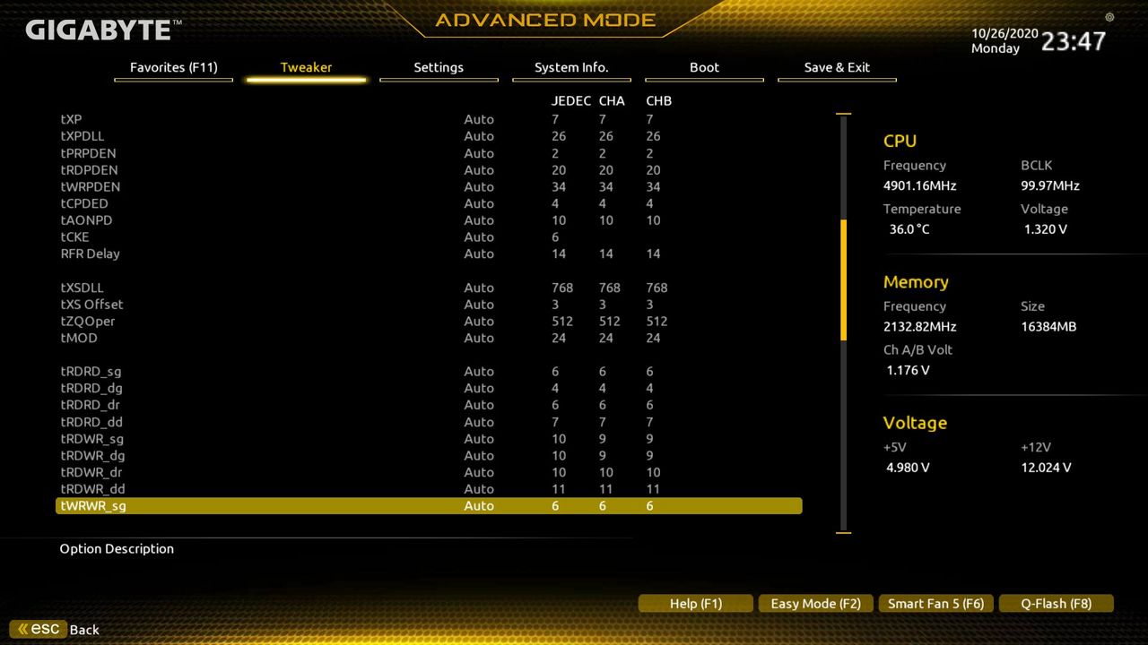 Gigabyte Z490M Gaming X BIOS