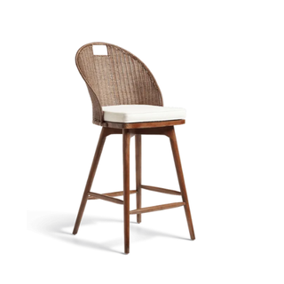 Panela Rattan Bar Stool - Chestnut 