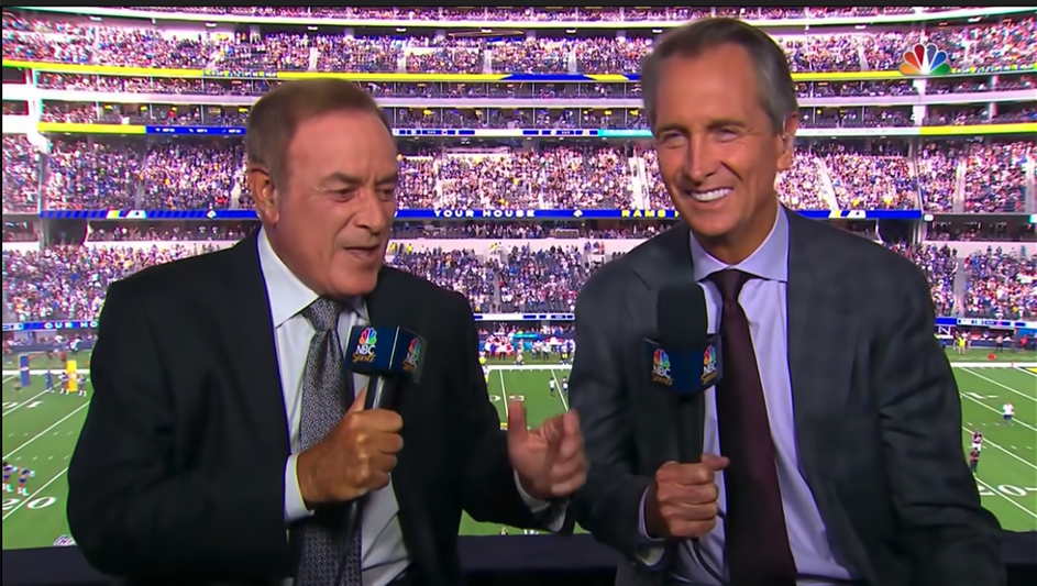 Al Michaels and Cris Collinsworth of Sunday Night Football 