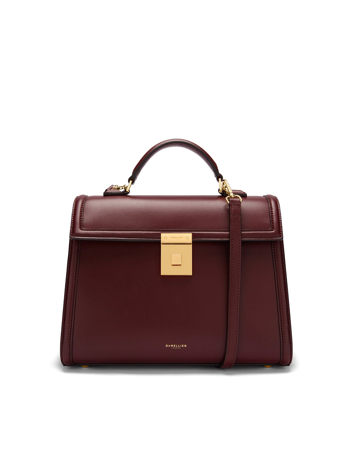 The Midi Paris | Burgundy Smooth | Demellier