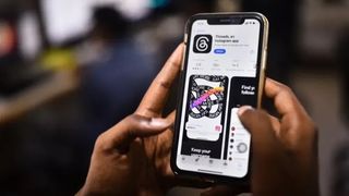 Threads app on a phone