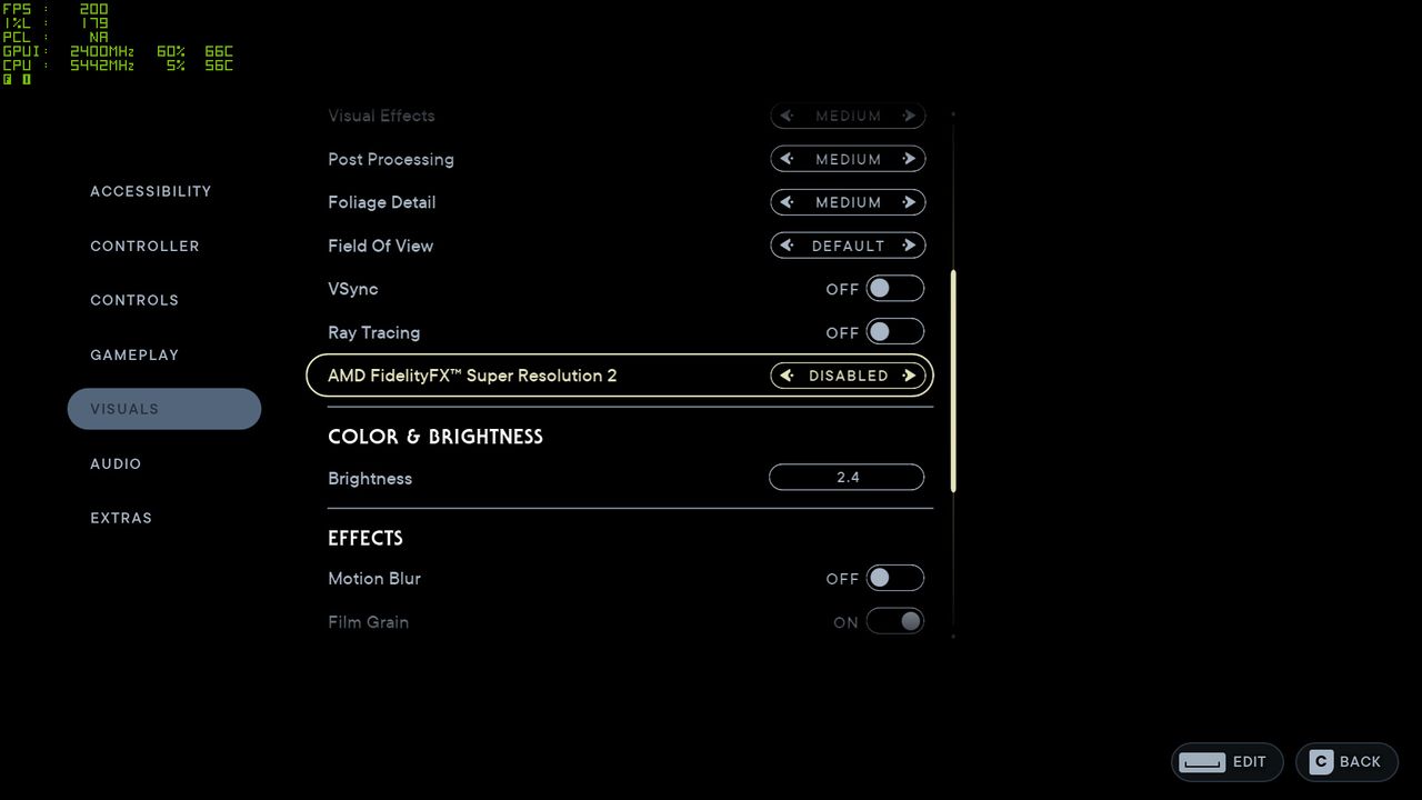 Star Wars Jedi Survivor image quality settings