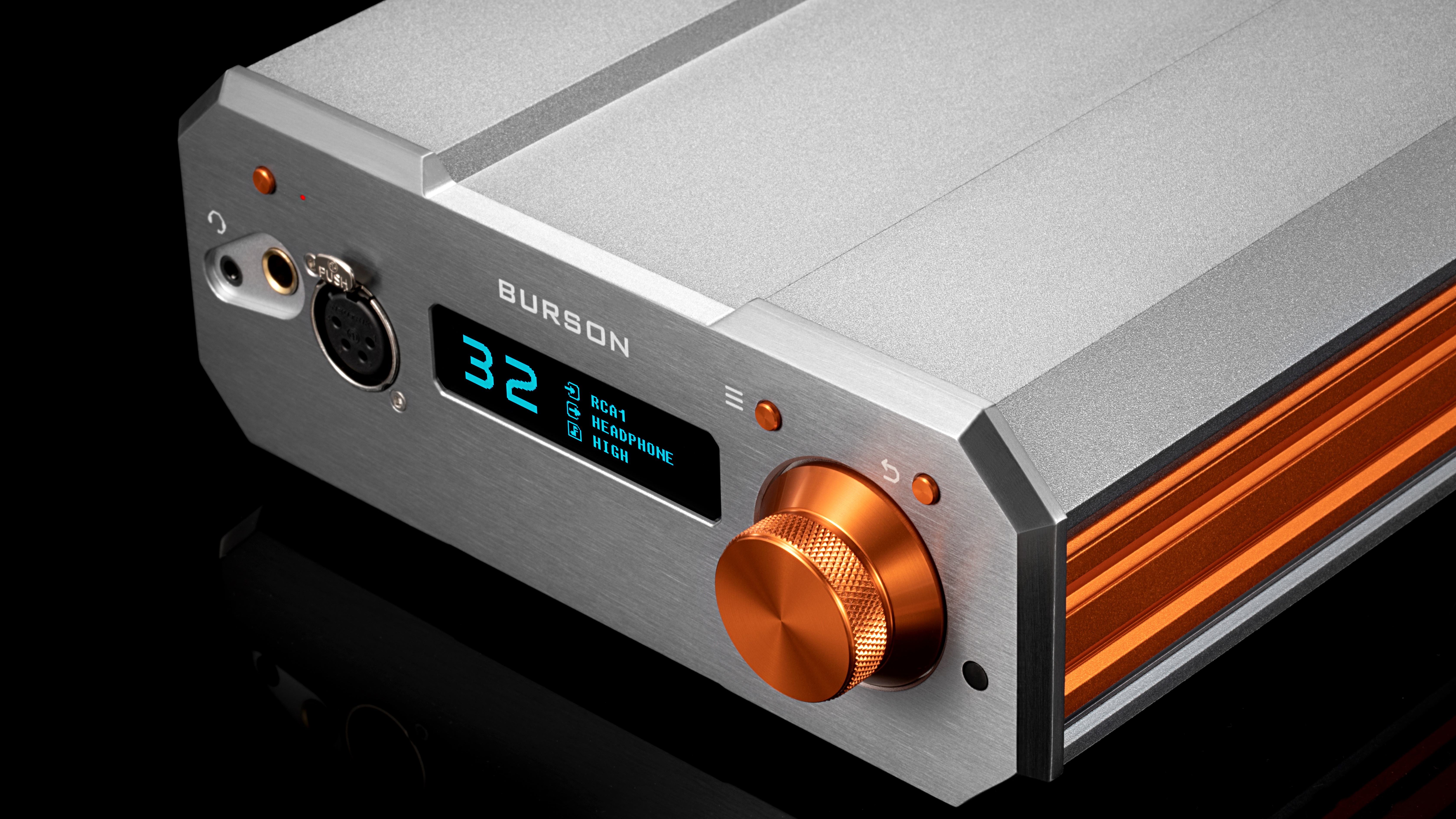 Burson Audio Conductor Stellar close-up of the front panel