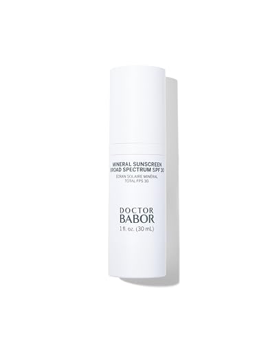 Doctor Babor Solar Defense Mineral Face Sunscreen Spf 30, Physical Protection With No White Cast, Non Tinted Sheer Mineral Coverage for Anti Aging and Wrinkle Defense, Moisturizing Under Makeup, 1 Oz.