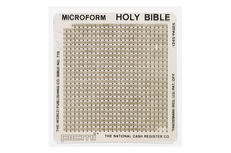 Apollo 14 Microfilm King James Bible