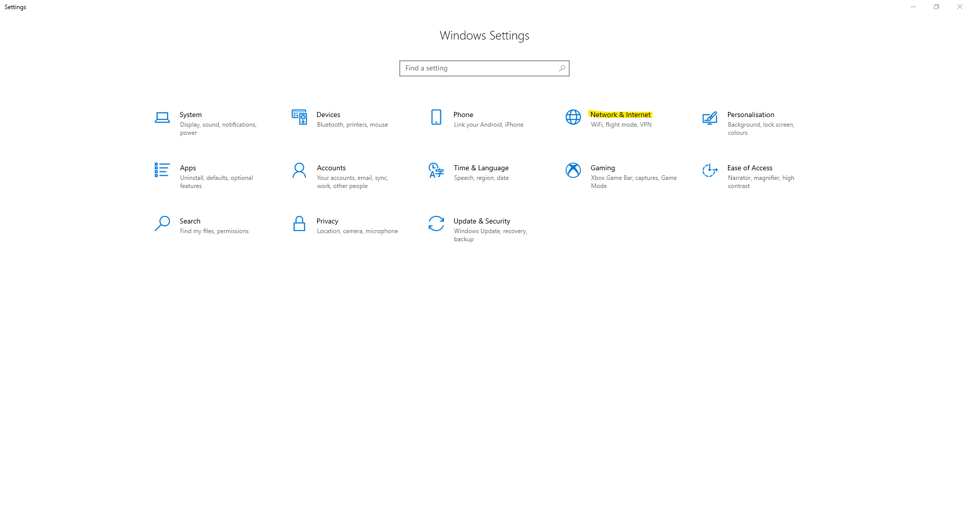 Windows 10 VPN setup