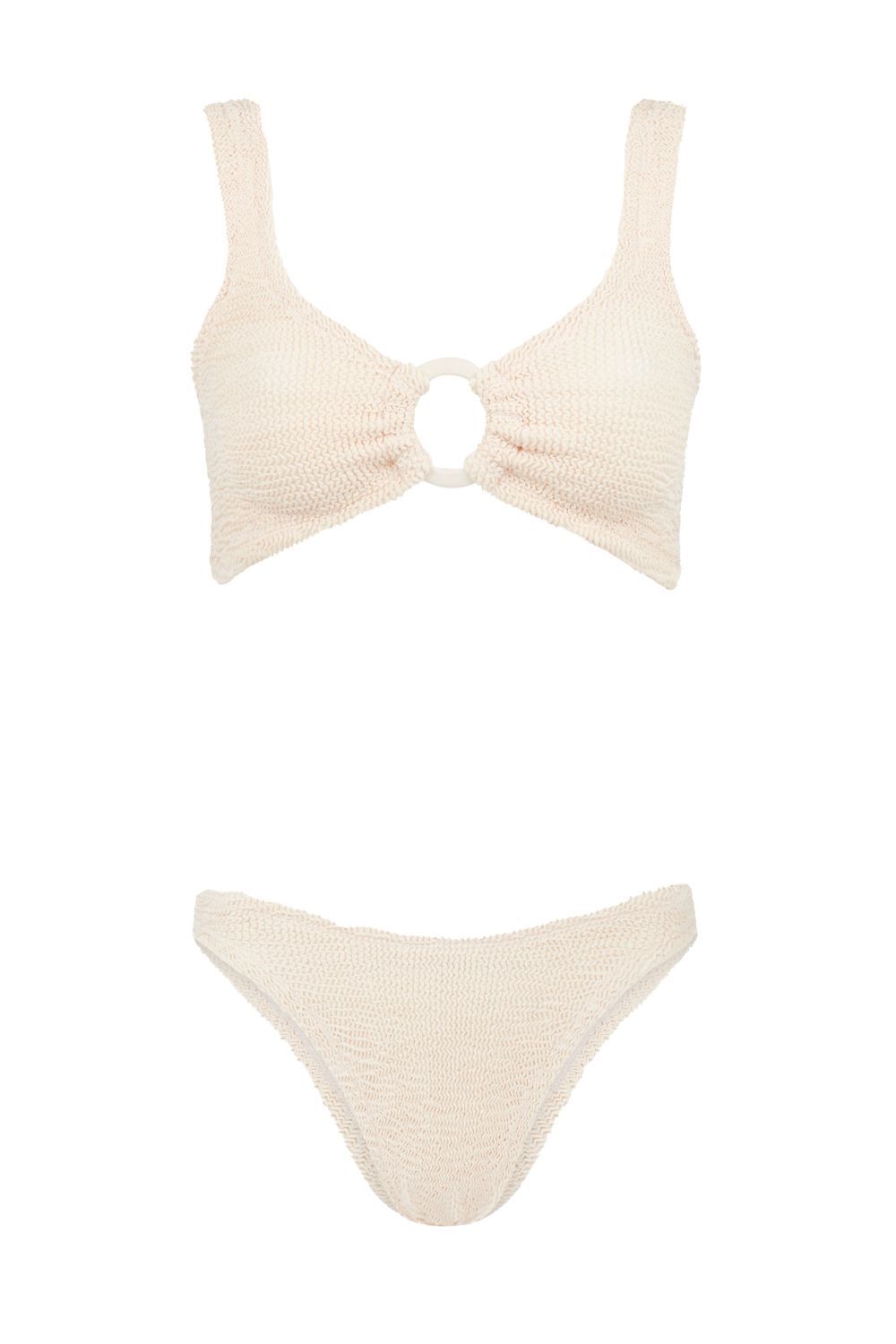 Hunza G + Rose Inc Iman seersucker bikini