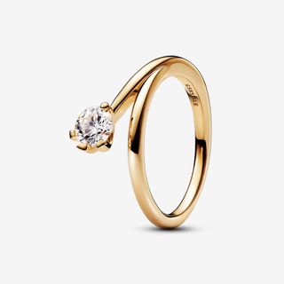 Pandora Nova Lab-Grown Diamond Asymmetric Ring 0.50 Carat Tw 14k Gold