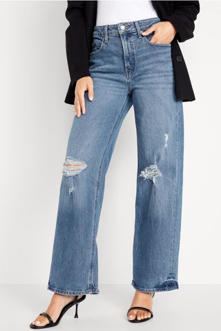 Old Navy, Extra High-Waisted Wide-Leg Jeans