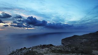 Photo of a coastal landscape