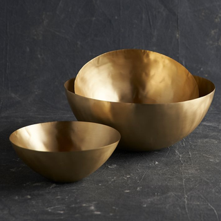 hammered brass bowls