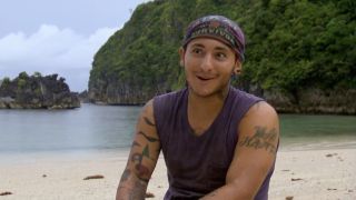 Brandon Hantz on the beach in Survivor