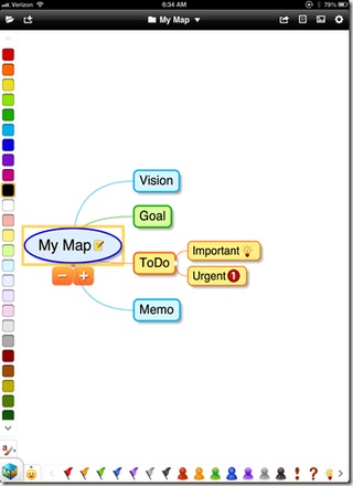 From the Principal's Office: MindMapper for iOS: (Currently) Free and Easy to Use Mindmapping App