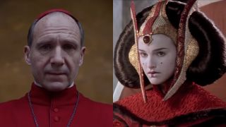Ralph Fiennes in Clonclave/Natalie Portman as Padme in Star wars The Phantom Menace