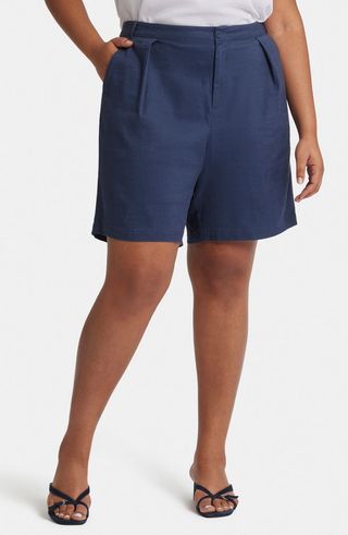 Relaxed Linen Blend Shorts