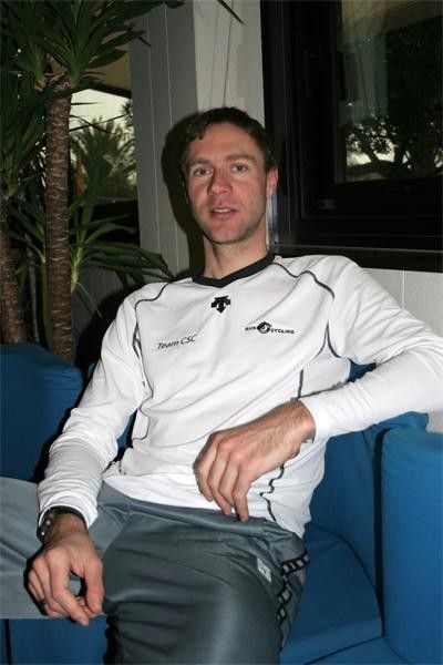Jens Voigt was enjoying himself at the training camp.