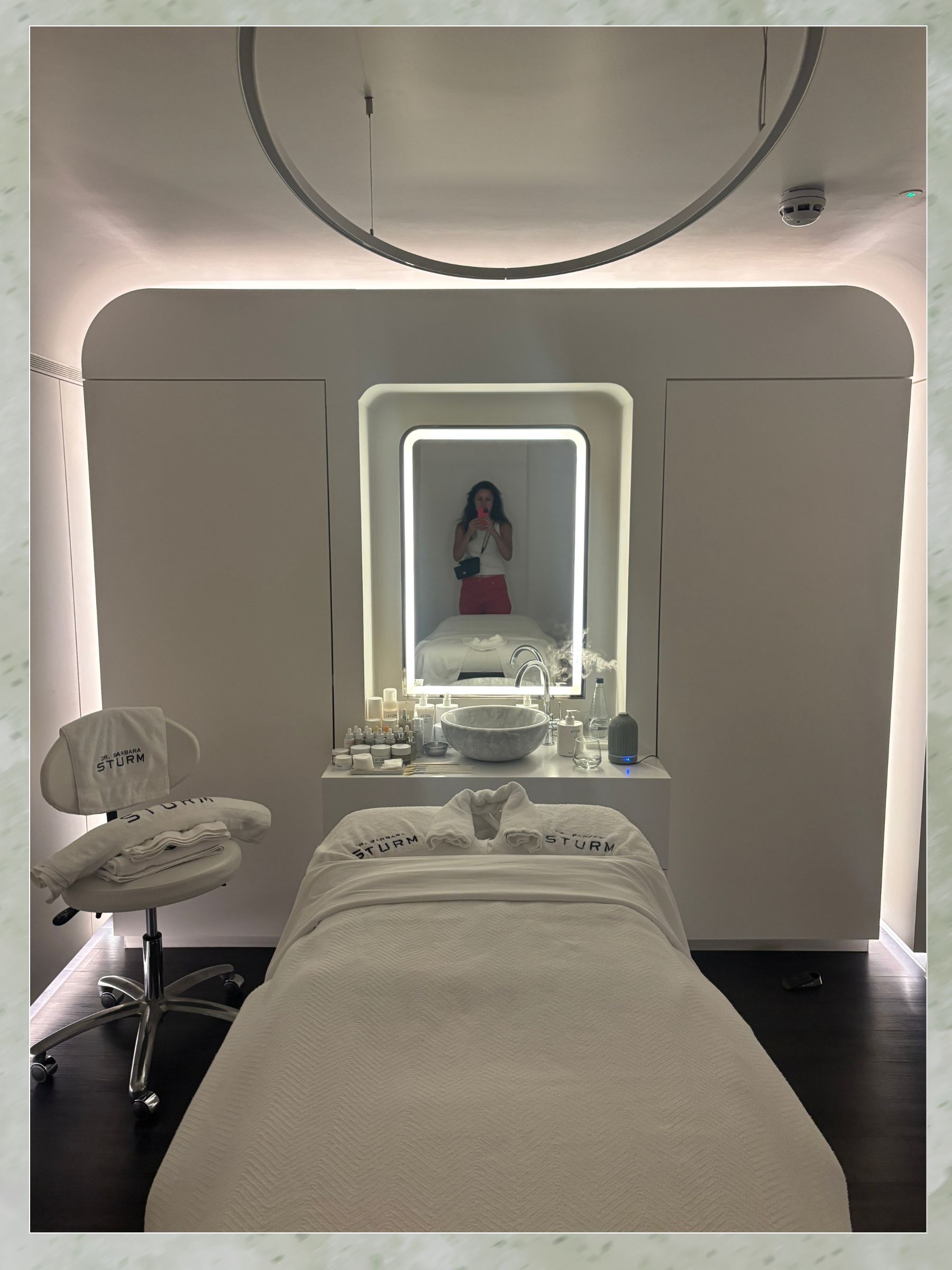 Emily at the Dr Barbara Sturm treatment room