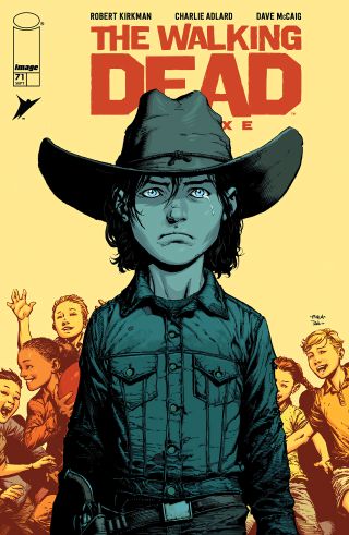 The cover of The Walking Dead Deluxe #71