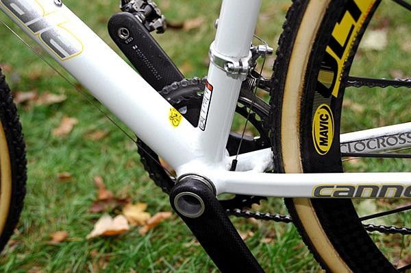 Cannondale's oversized and integrated BB30 system is claimed to be both lighter and more rigid than conventional setups.