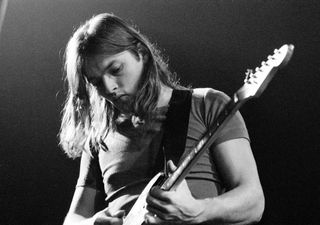 Pink Floyd's David Gilmour performs September 23, 1971, in Copenhagen, Denmark.
