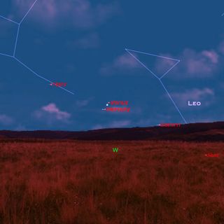 See Trio of Planets at Sunset