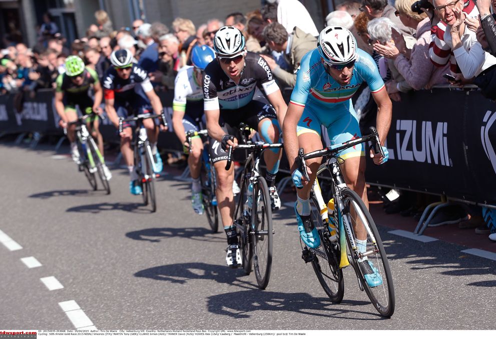 Vincenzo Nibali went on the attack at Amstel Gold Race
