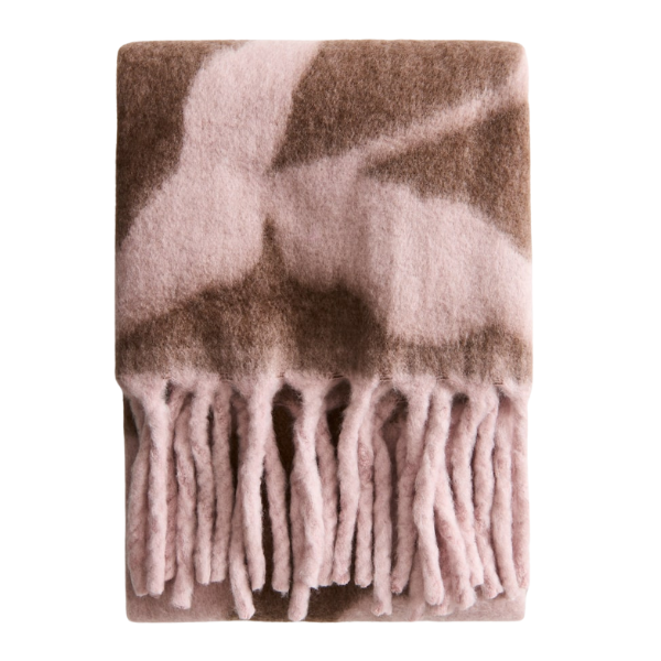 H&amp;amp;M, Patterned Wool-Blend Throw