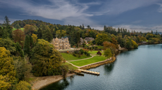 The victorian Villa sits on the shores of Lake Windermere