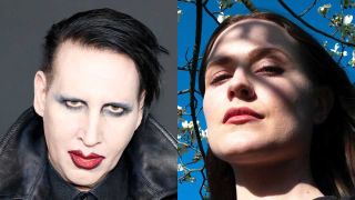 Marilyn Manson and Evan Rachel Wood (composite picture)