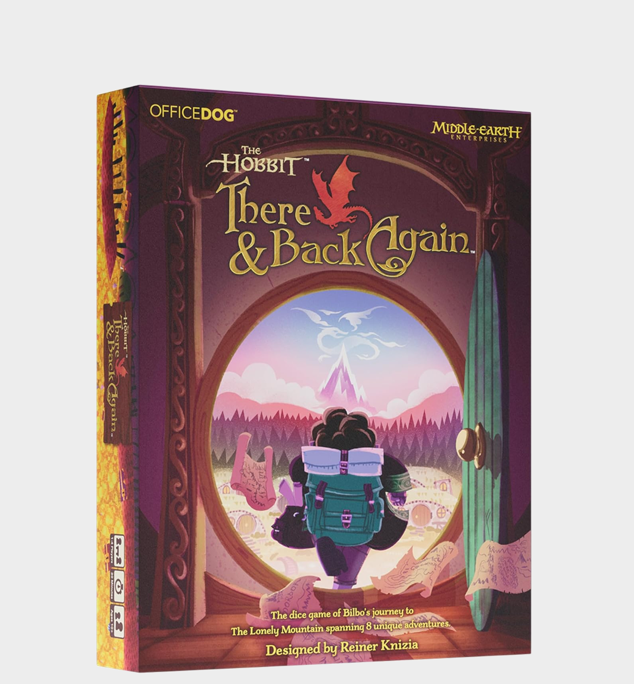 The Hobbit: There &amp;amp; Back Again box on a plain background