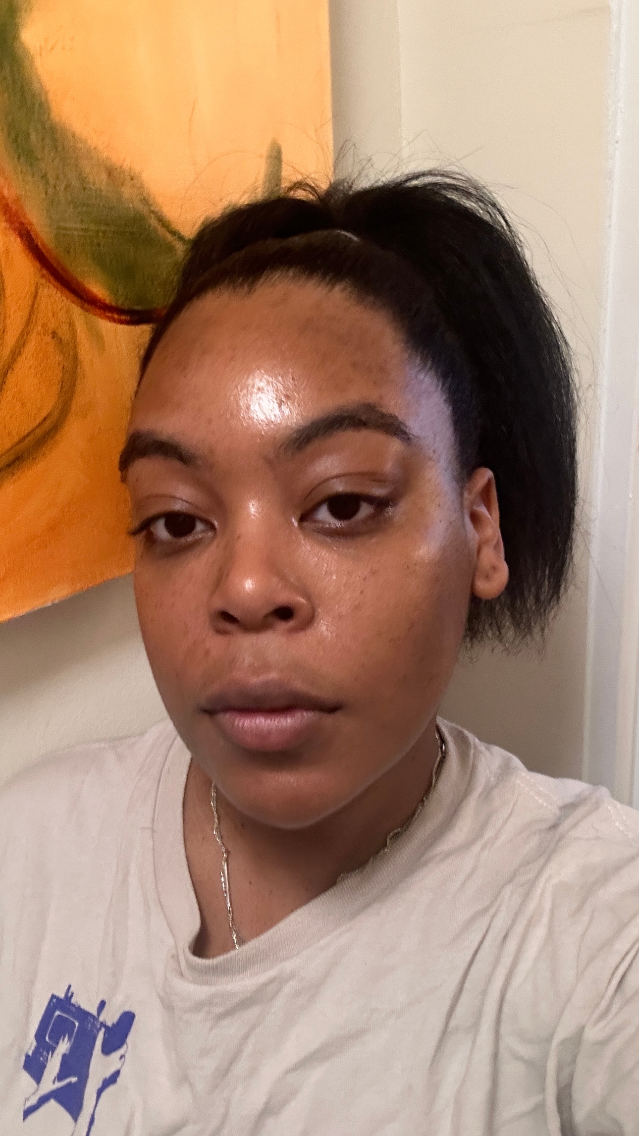 Ariel Baker with bare skin