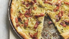 Alsace-style tarte flambée