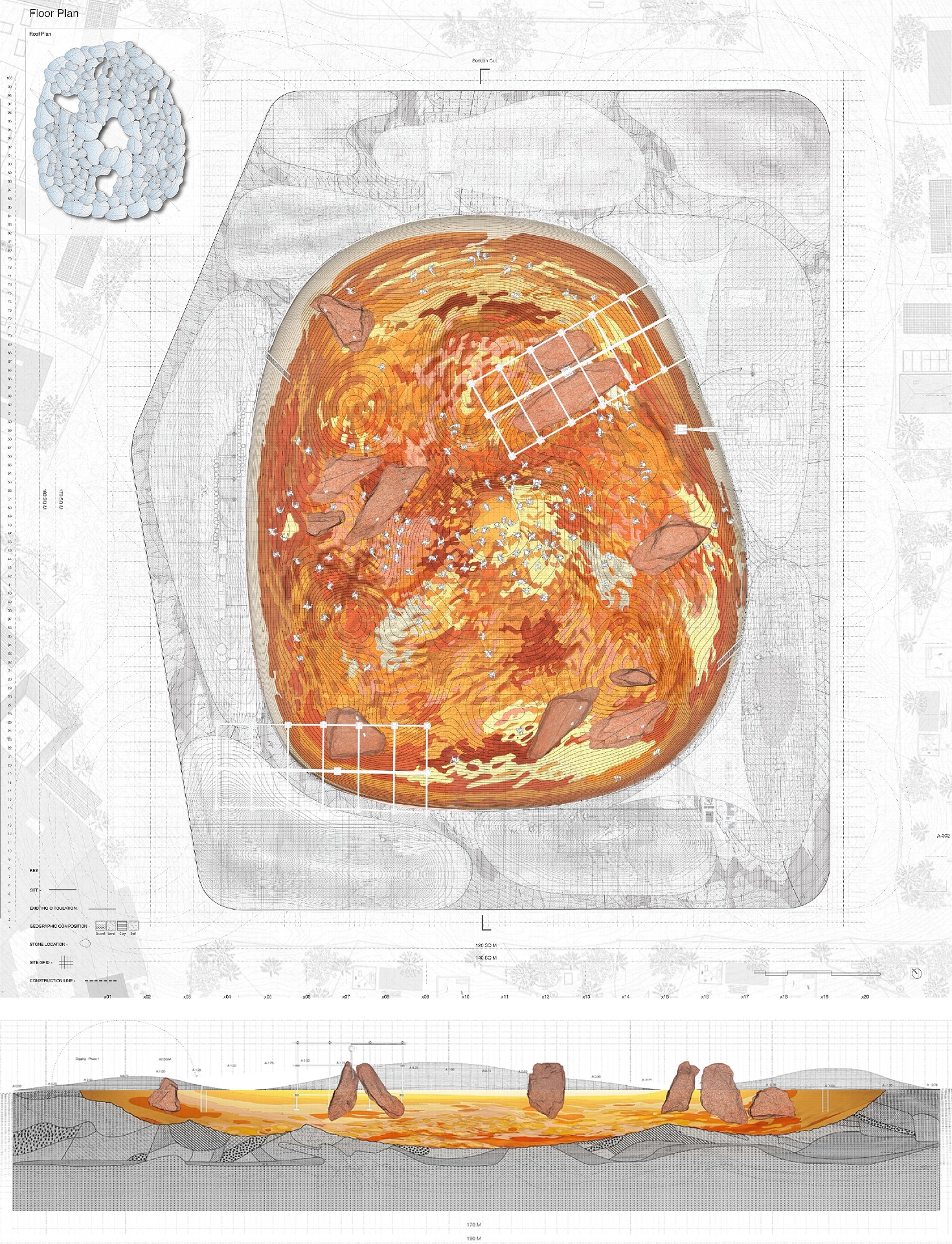 Drawing of design from Matthew Avallone architecture thesis