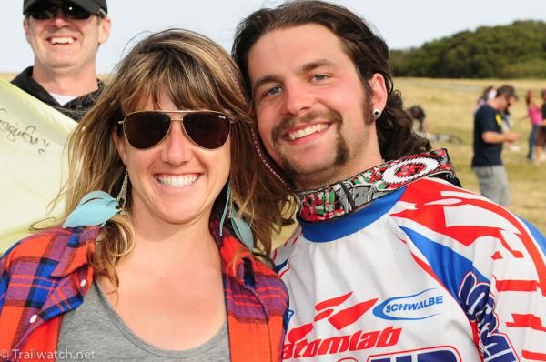Kathy Pruitt and Mike Haderer worked the race as announcers